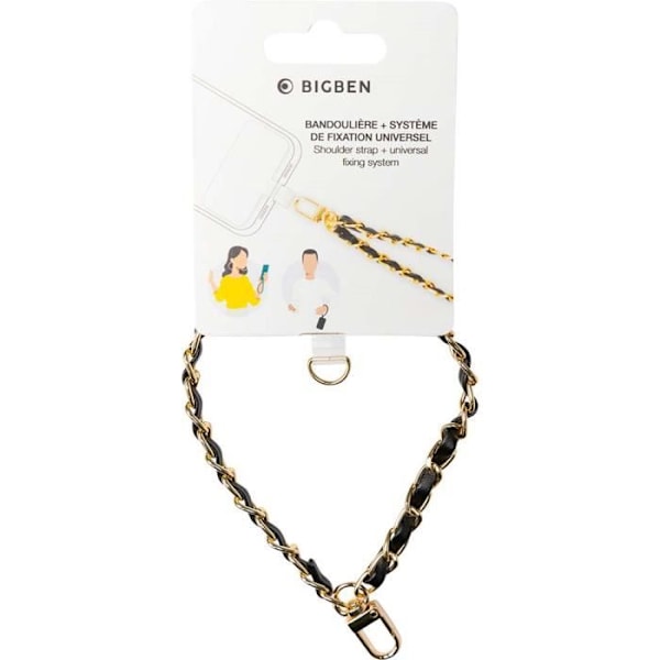BIGBEN CONNECTED BBRACCHAIN1 - Armbånd kæde guld + sort