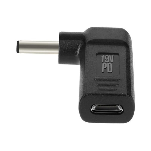 Vinklad laddningsadapter, USB-C till DC 5,5 x 2,1 mm