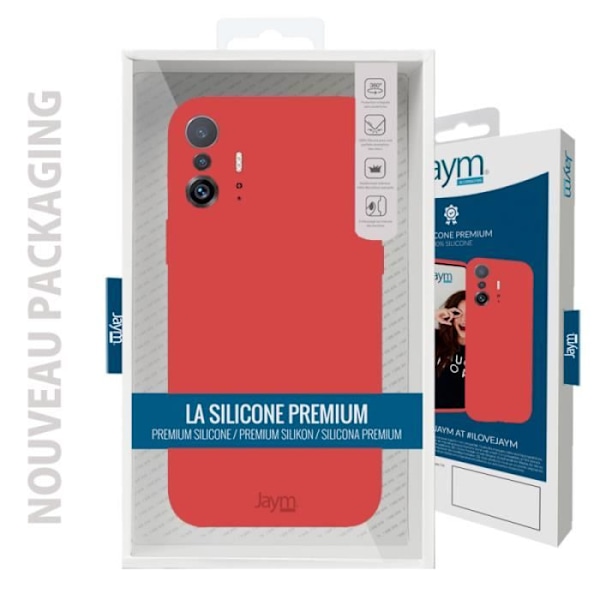 Kotelo Xiaomi 12 Pro Premium Silicone Microfiber Jaym Red -puhelimelle Röd