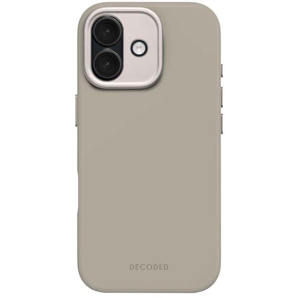 Silikonskal - DECODED - iPhone 17 - Antimikrobiell - Kompatibel med MagSafe - Beige Beige