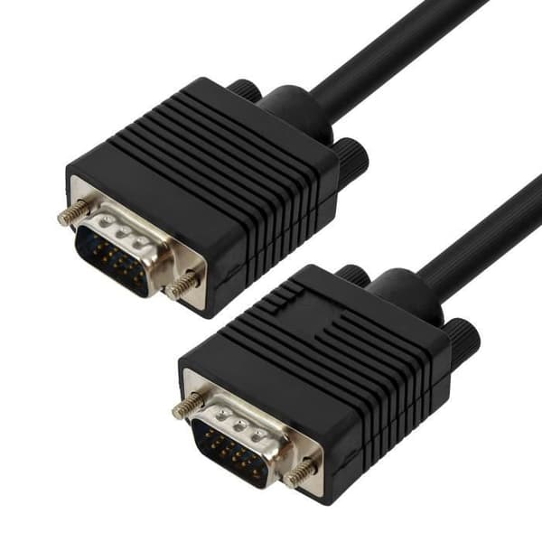 VGA-kabel - LINQ - Videoadapter - 3m - Han til han - HD 1920x1080 Svart