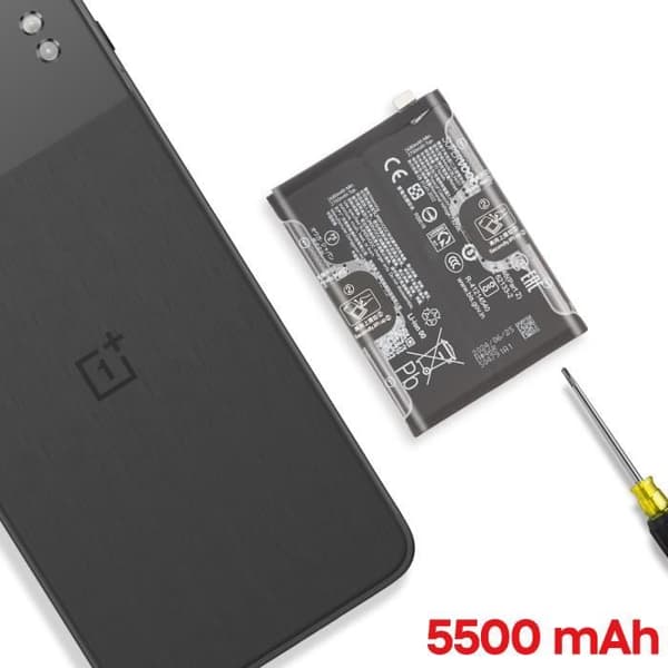 Intern Batteri - ONEPLUS - Nord 4 - 5500mAh - BLPA97 - Sort Svart