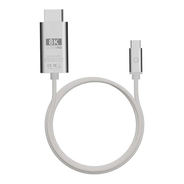 USB-C til HDMI-kabel - LINQ - ProCable - 8K Ultra HD - 2 meter - Lys grå Lys grå