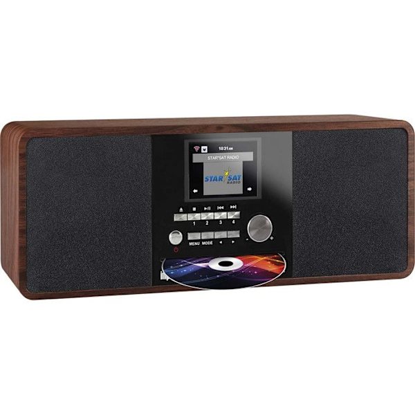 Lydsystem - TELE STAR - imperial DABMAN i200 CD - CD/MP3-afspiller - Bluetooth - DAB/DAB+/FM Træ