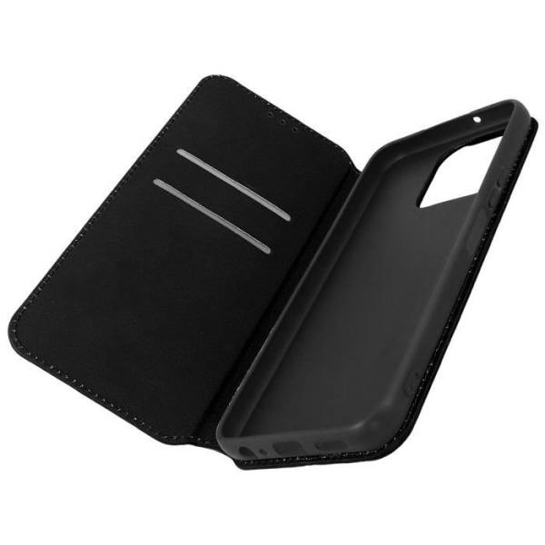 Etui til Honor X8 5G og Honor X6 - AVIZAR - Flip Card Holder Video Support - Sort Svart