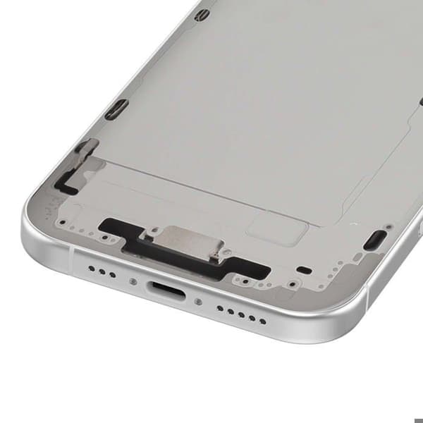 Central Chassis til iPhone 16 Præcise og Sikker Justering Hvid Vit