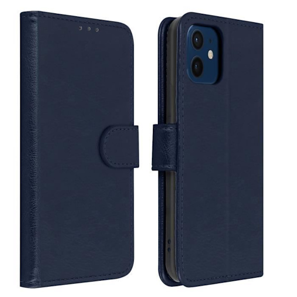 Folio-kotelo - AVIZAR - iPhone 12 / 12 Pro - Magneettilukitus - Pehmeä - Sininen Blå