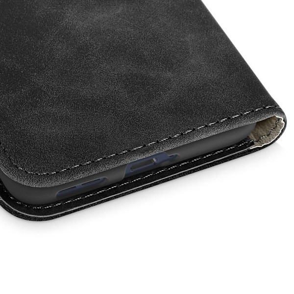 Housse Folio til Motorola Edge 60 Fusion og Edge 60 Videostøtte Sort Svart