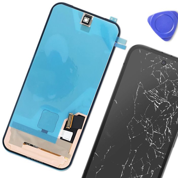 P-OLED-näyttö ja kosketusnäyttölasi Google Pixel 9a Alkuperäinen Google Musta