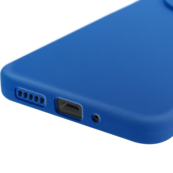 Coque för Xiaomi Redmi 14C Silikon Matt Kamera Blockerat Blå Blå