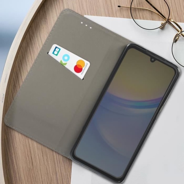 Fodral till Samsung Galaxy A15 - AVIZAR - Smart Series - Stativfunktion - Svart Svart
