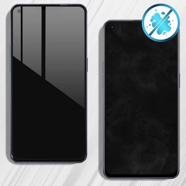 Skyddsglas - AVIZAR - Härdat glas till Oppo Reno 6 - Hårdhet 9H - Ultra-tunn - Splittersäker Svart