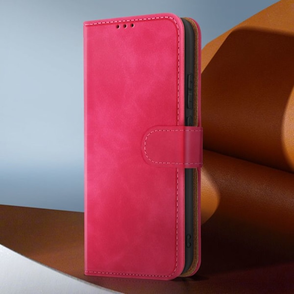 Pung til Oppo Reno 13 med magnetisk klap i fuchsia Rosa
