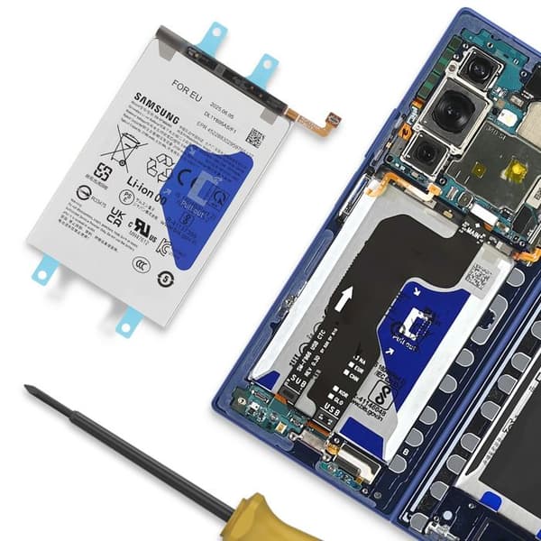Hovedbatteri til Galaxy Z Fold 7 Kapacitet 2190mAh Model EB-BF966ABE Samsung Grå Grå