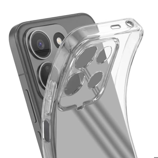Silicone cover til Xiaomi Redmi 17, blød beskyttelse, stødabsorberende, gennemsigtig Vit