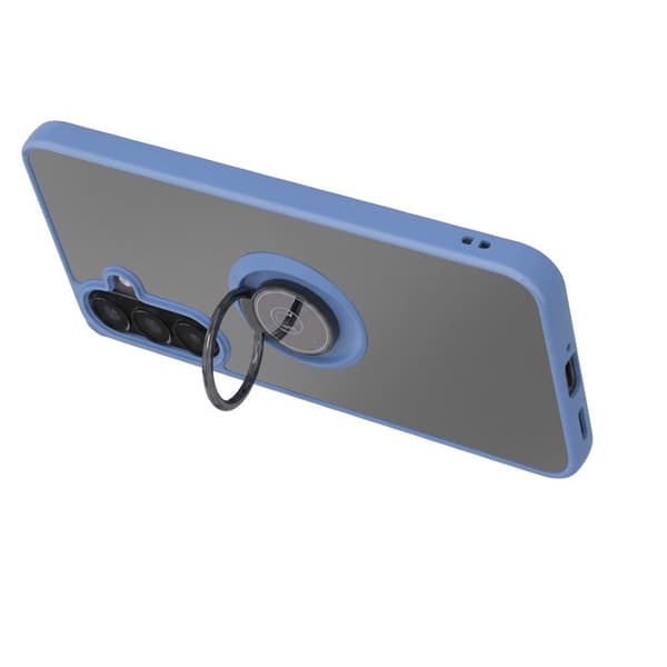 Coque Ring för Samsung Galaxy A57 Förstärkt Skydd med Magnetisk Ring Blå Blå