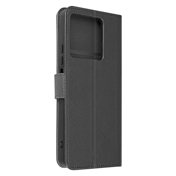 AVIZAR Cover til Xiaomi Redmi Note 13 5G - Sort - Flip Wallet Video Support Svart