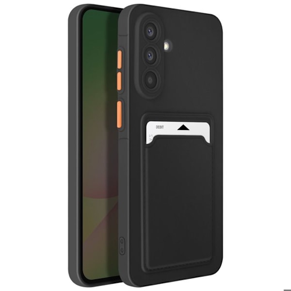 Coque för Samsung Galaxy A56 Kortfodral Flexibelt Spårfri Svart Svart