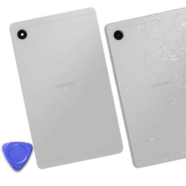 Chassis Samsung Galaxy Tab A9: Vaihdettava akkukotelo, hopea Grå