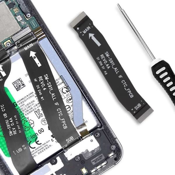 Bundkort - SAMSUNG - Galaxy S23 - Original - Farve Sort - Service Pack