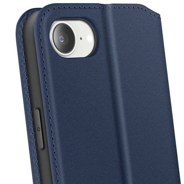 Ärende för iPhone 16e - Classic Edition - Blå - Magnetlock - Videostativ - Kortfack Blå
