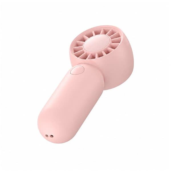 Mini Bærbar Ventilator 3 Hastigheder 500mAh Genopladelig USB-C Kompakt Usams Rosa Ros