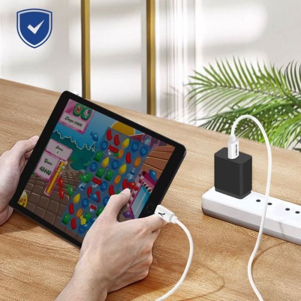 USB Type C - Lightning-kaapelin pikalataussiirto 1 m Signed Akashi White