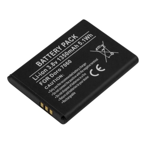 Batteri för Doro 7070 / 7060 / 7050 Li-ion 3.8V 1350mAh 5.1Wh Ref DBS-1350A