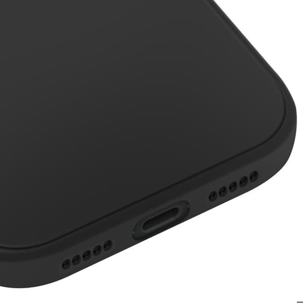 Silicone blød antitrace ultra tynd sort etui til iPhone 17 Pro Svart