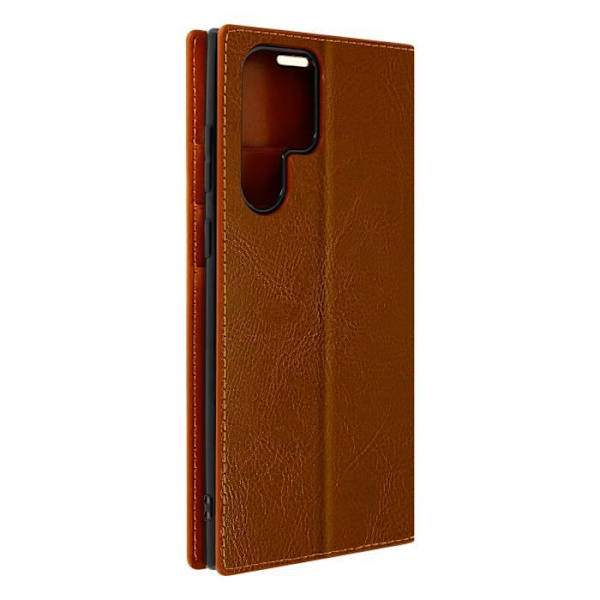 Galaxy S22 Ultra Folio Case aitoa nahkaa oleva korttitelineen videotuki - kameli kamel