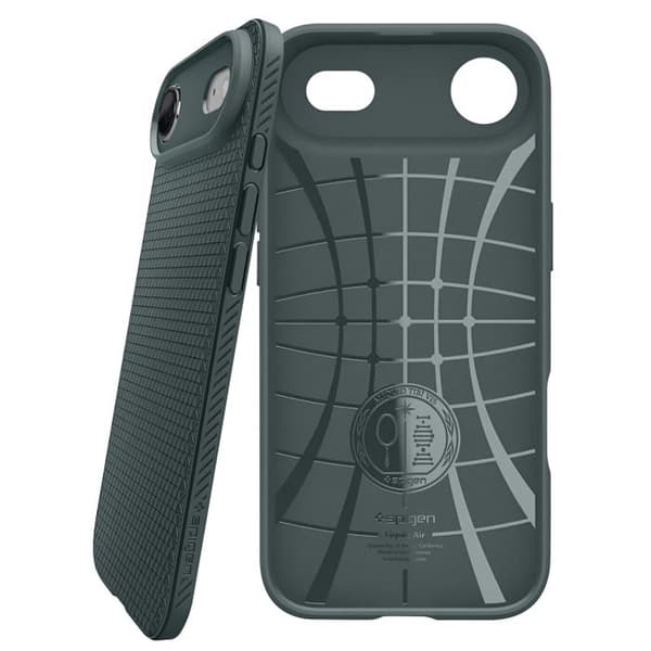 Coque til iPhone Air Model Liquid Air Blød Antiskrid Spigen SGP Mørkegrøn Grön