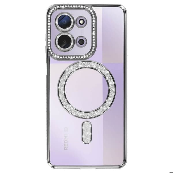 MagSafe-cover - AVIZAR - Redmi 15C - Sort - Strass - Beskyttelse mod stød og ridser Svart
