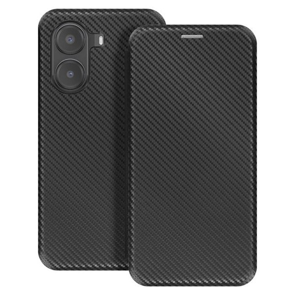 Carbonetui til Xiaomi Poco X7 Pro, kortholder, videostøtte, sort Svart