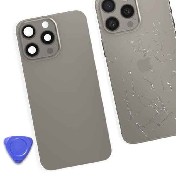 Komplett bakruta för iPhone 15 Pro Max - AVIZAR - Grå - Inbyggd MagSafe Grå