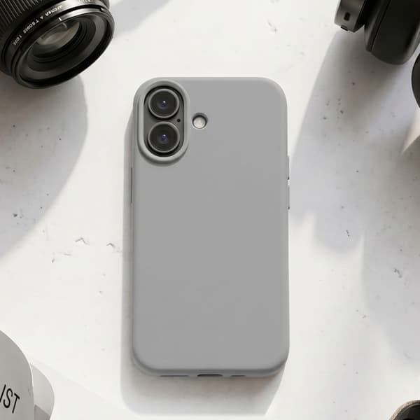 MagSafe-skal til iPhone 17 i silikone, Velvet Smoothie Tactical Grå Grå