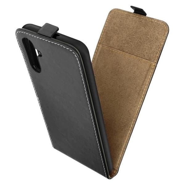 Vertical Flip Case kompatibel med Samsung A13 5G Black Flip Case