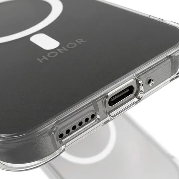 Cover til Honor 600 Pro Stødabsorberende Magnetisk Forstærket Transparent Vit