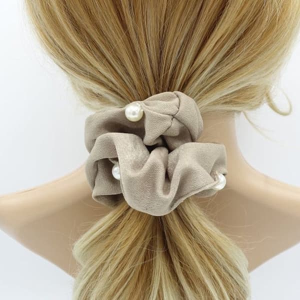 Chouchou - AVIZAR - Glamour - Satin Perlé - Beige - Accessorie Kvinde Beige