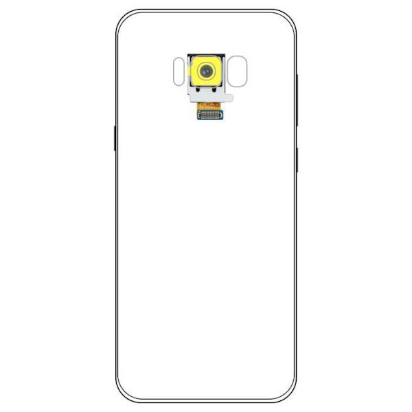 Takakamera - Samsung - Galaxy S8 - Vaihto - Integroitu liitäntäkaapeli - Musta Svart