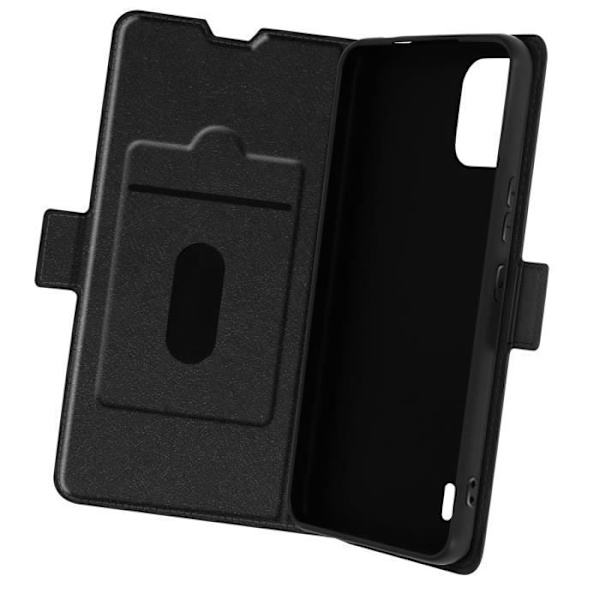 AVIZAR Fodral till Nokia C12 - Wallet Slim Black - Fullständigt skydd - Korthållare - Videostöd Svart