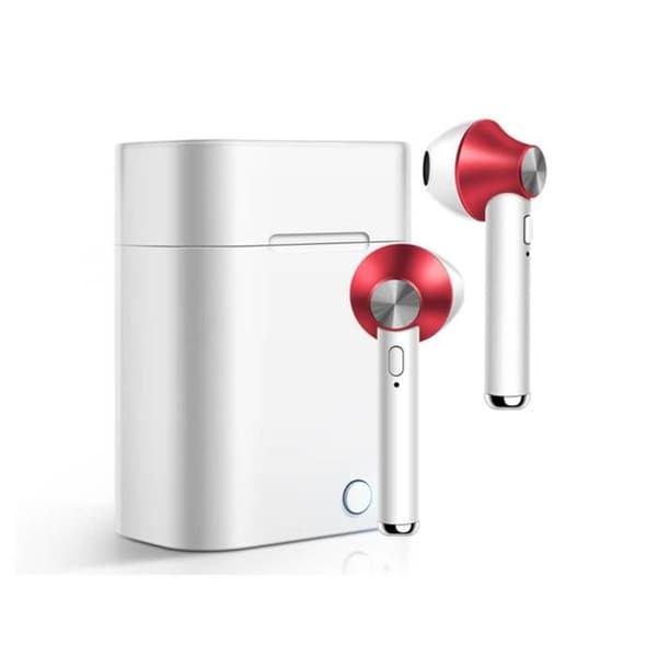 TWS-høretelefoner - AVIZAR - Model Jeez - Bluetooth 5.0 - Rød - Batterilevetid 3 timer Röd