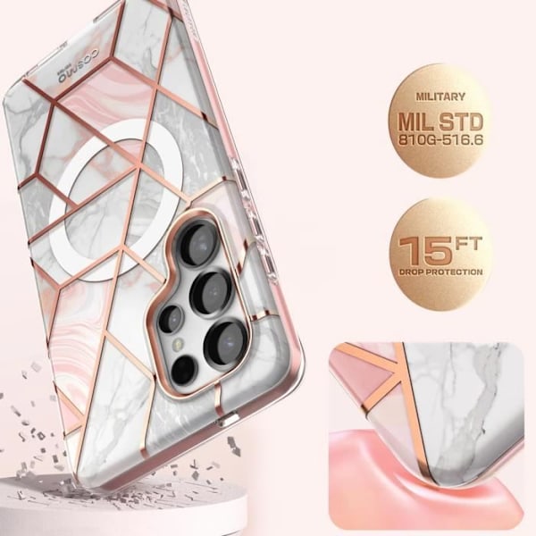 Coque integreret Marmor til Samsung Galaxy S25 Ultra Cosmo-kollektion I-Blason Multifarvet Flerfärgad