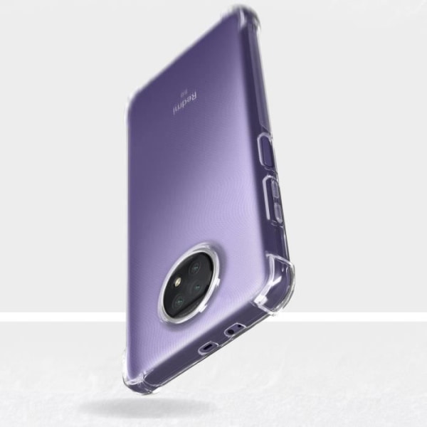 Skyddsskal - AKASHI - Xiaomi Redmi Note 9T 5G - Flexibelt - Stötresistent - Vit Vit