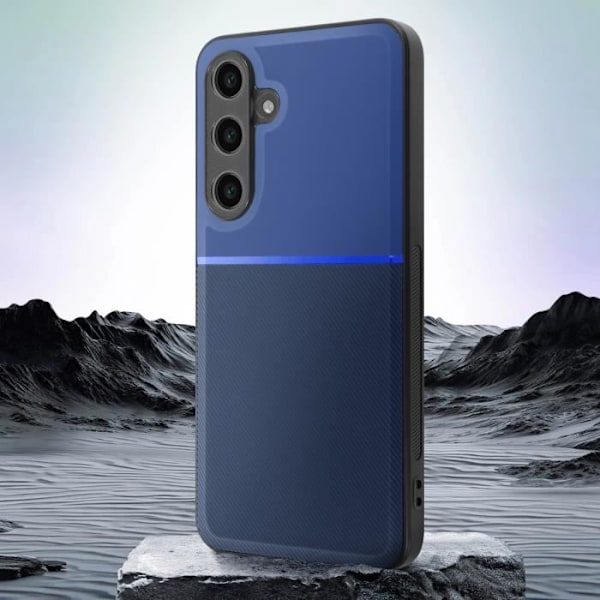Samsung Galaxy S24 FE Bi-materiaally iskunkestävä Kuori Sininen Blå