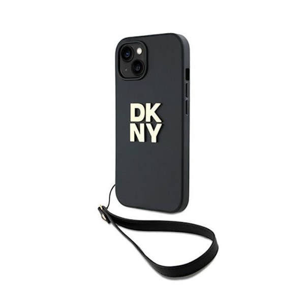DKNY Wrist Strap Stock Logo - kotelo iPhonelle 14/15/13 (musta)