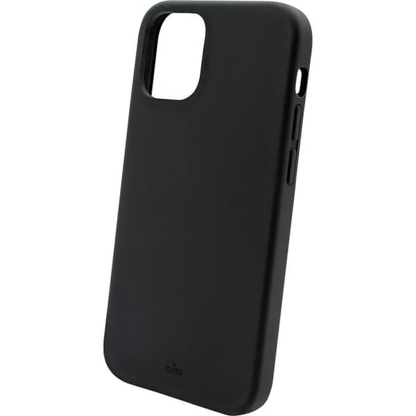 Coque Silicone - PURO - Icon Noire - Flexibel - Modern - iPhone 13 mini Svart