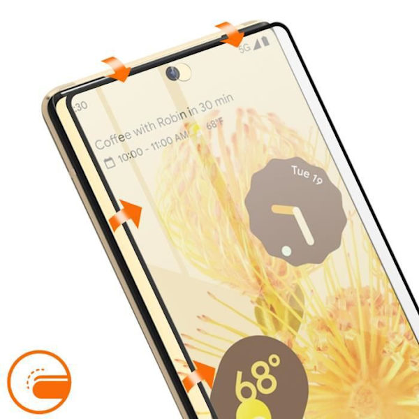 Suojakalvo - IMAK - Google Pixel 6 Pro - 9H karkaistu lasi - Iskunkestävä - Ultrakevyt Svart