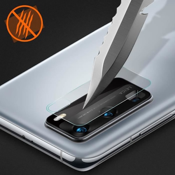 Kameraskydd - MOCOLO - Huawei P40 - Härdat glas - Anti-explosion - Transparent Transparent, vit