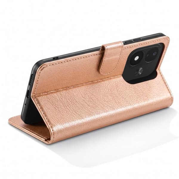 Plånboksfodral för Redmi Note 17 Serie Chesterfield med Stöd Roséguld Roséguld