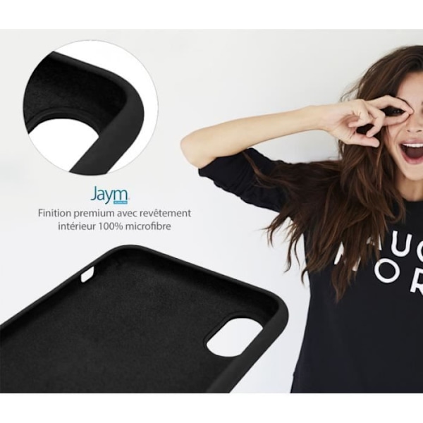 JAYM Mjukt fodral till Samsung Galaxy S22 Ultra - Svart - Helt stängt skydd Svart